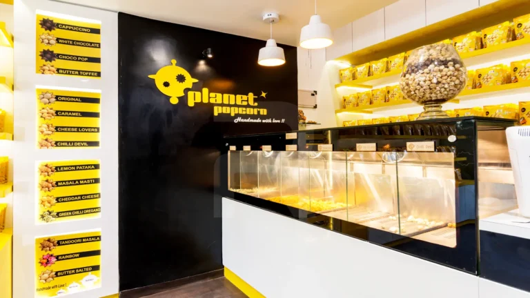 Planet Popcorn store interiors post renovation